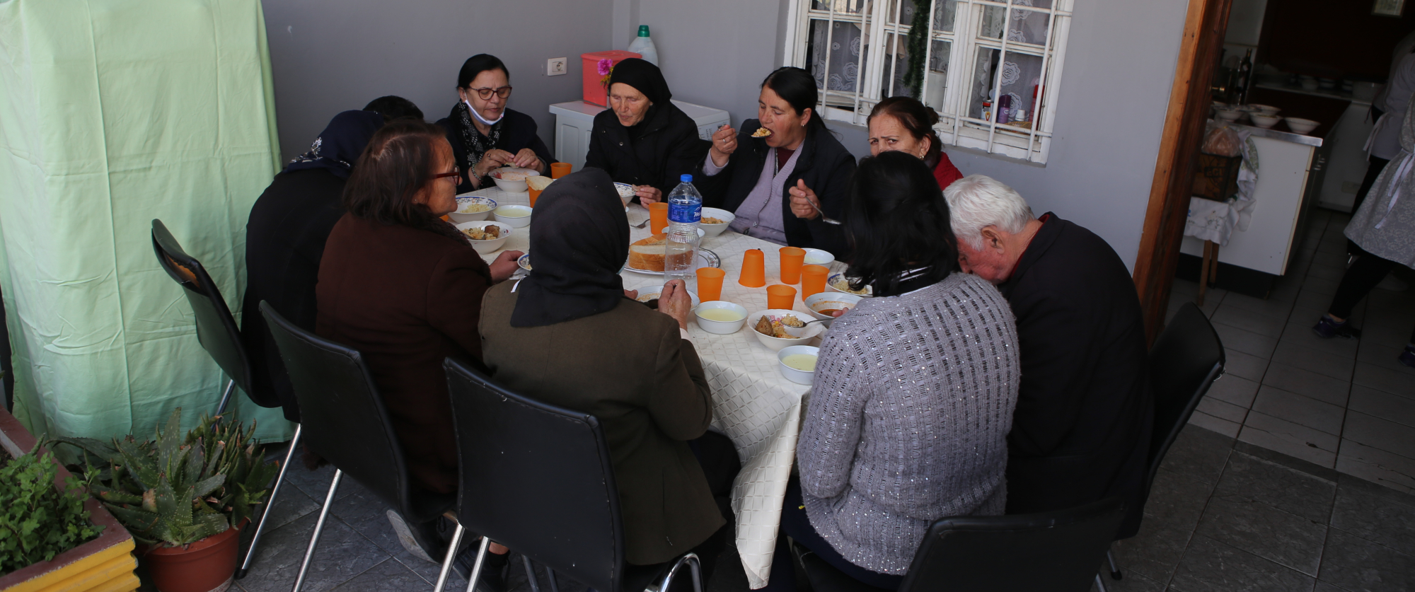 Those that don't have much are thankful for the meals and community the soup kitchen offers.